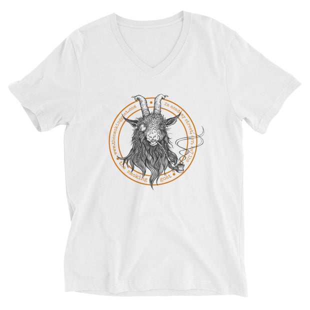 The Smoking Goat Unisex V-Neck T-Shirt